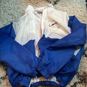 Blue and White VINTAGE Windbreaker Bermuda islands Jacket